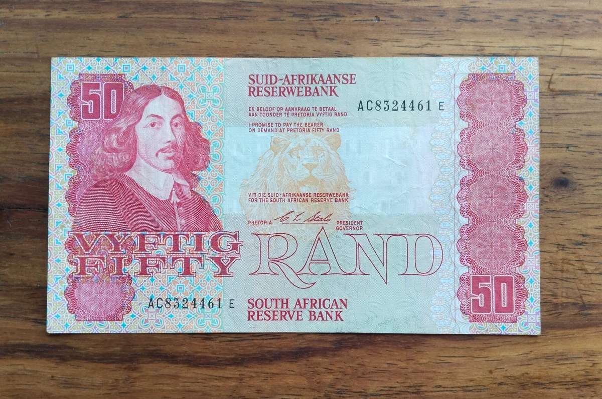 South Africa CL Stals Old R50 Bank Note. (461)