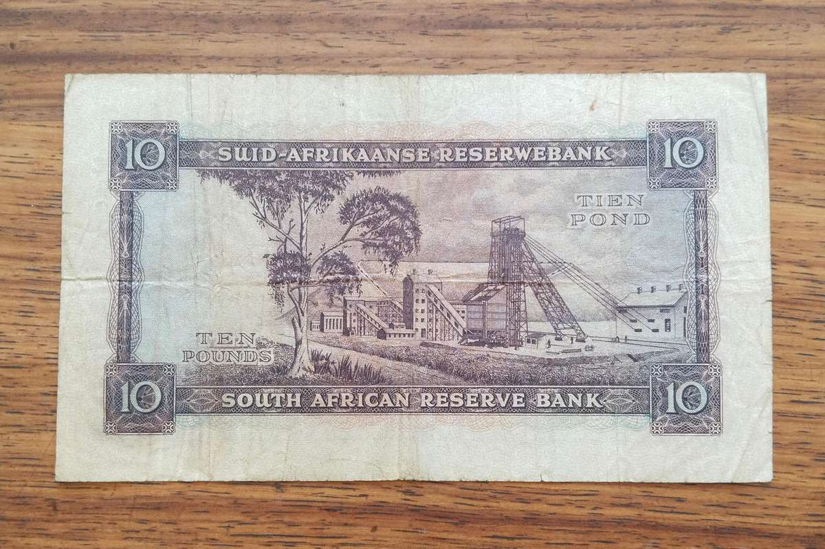 South Africa M.H. de Kock 5.3.53 Tien Pond Bank Note. (853)