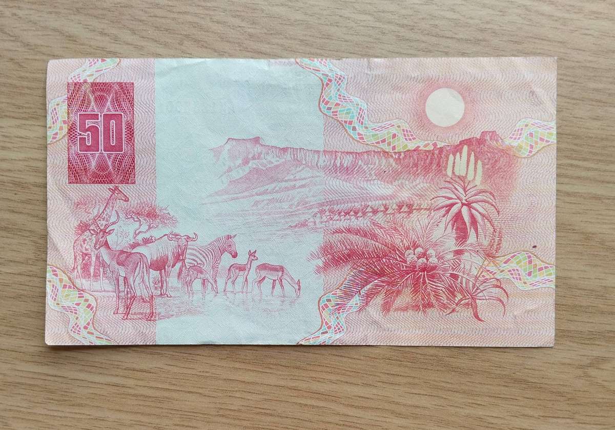 South African de Kock old R50 Bank Note. (001)
