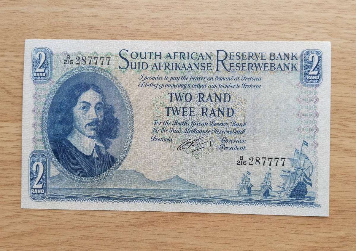 South Africa G. Rissik Great Condition Old R2 Bank Note. (777)