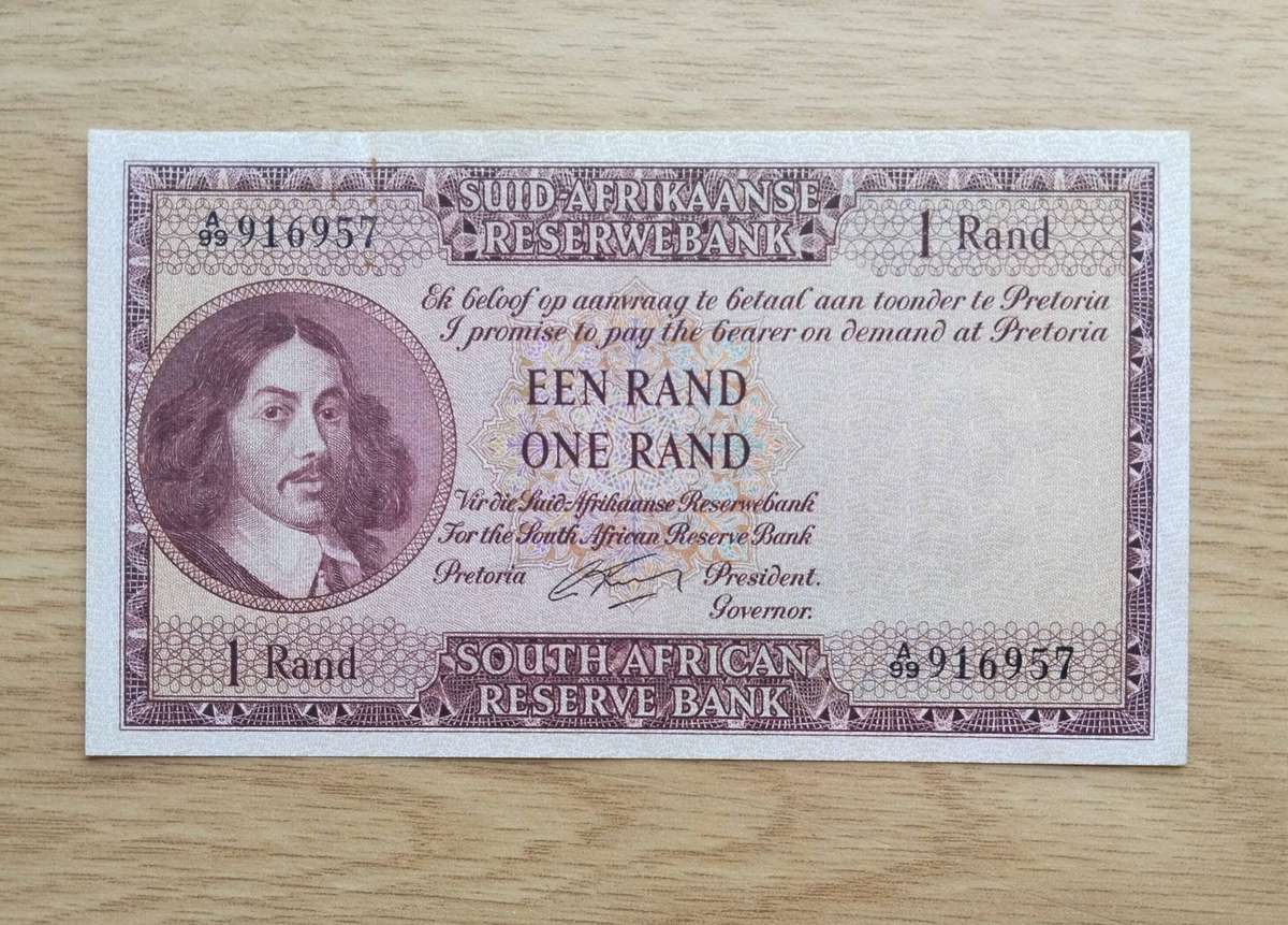 South Africa G. Rissik Good Condition Old R1 Bank Note. (957)
