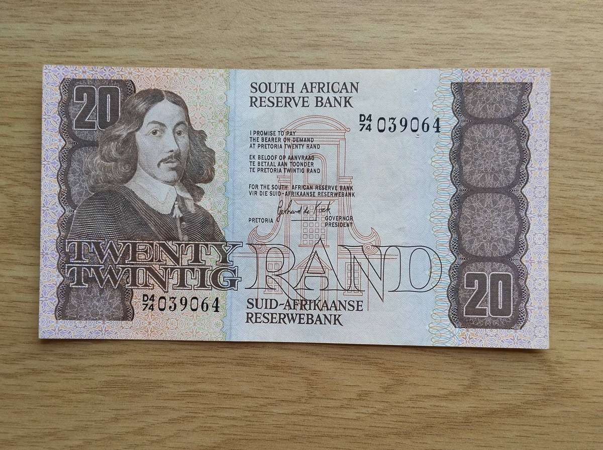 South Africa de Kock old R20 Bank Note. Great Condition. (064)