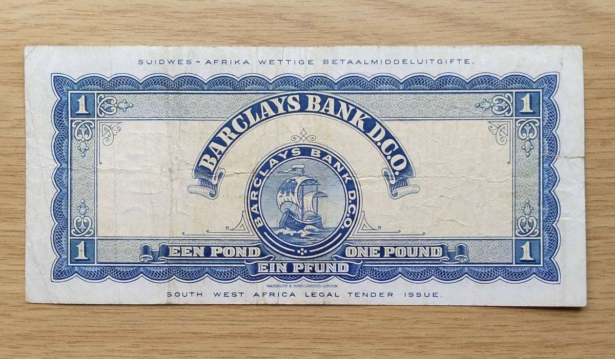 Barclays Bank 30 November 1954 Een / One Pound Bank Note. RARE!!