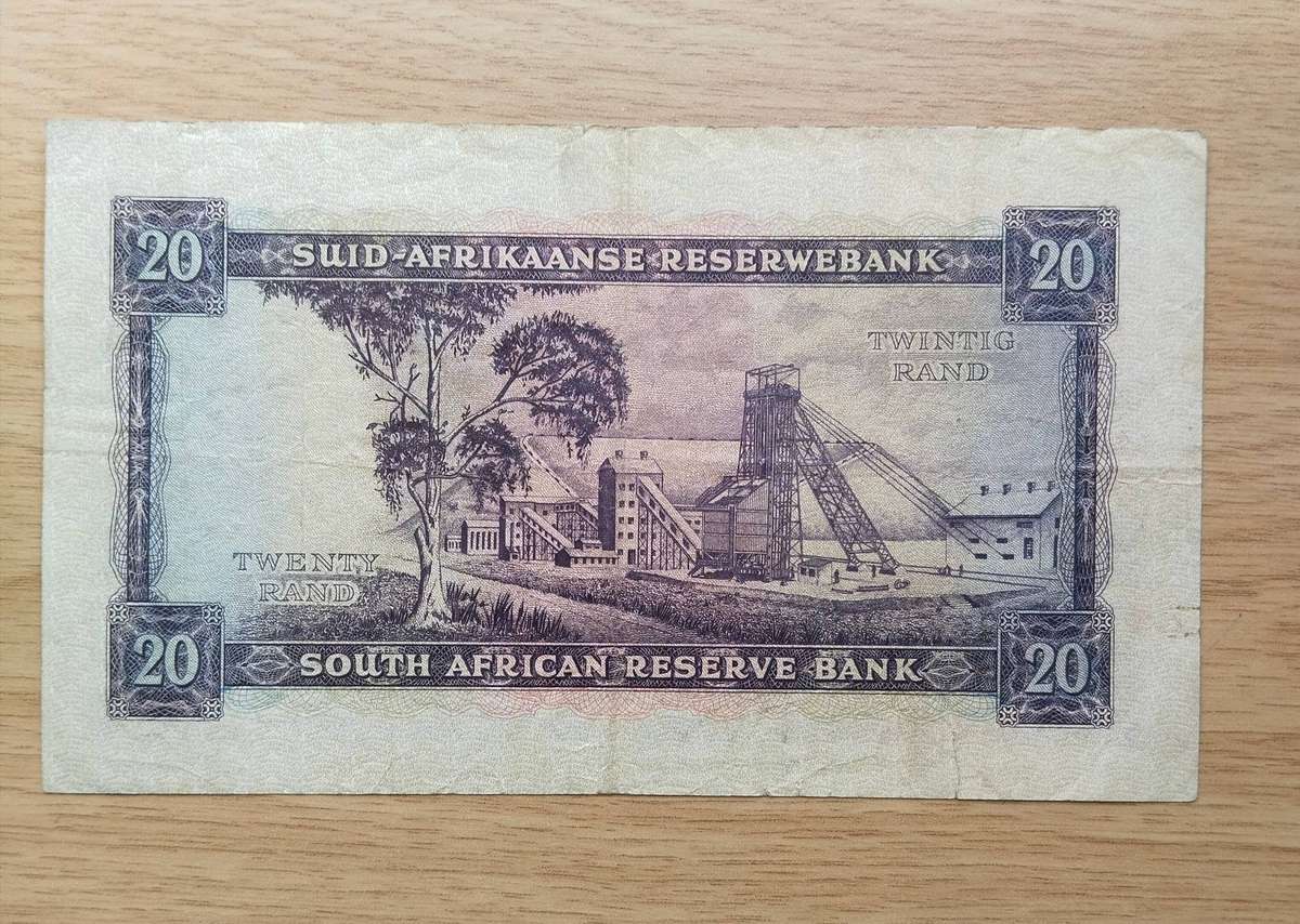 South African G. Rissik old R20 Bank Note. Good Condition. (971)