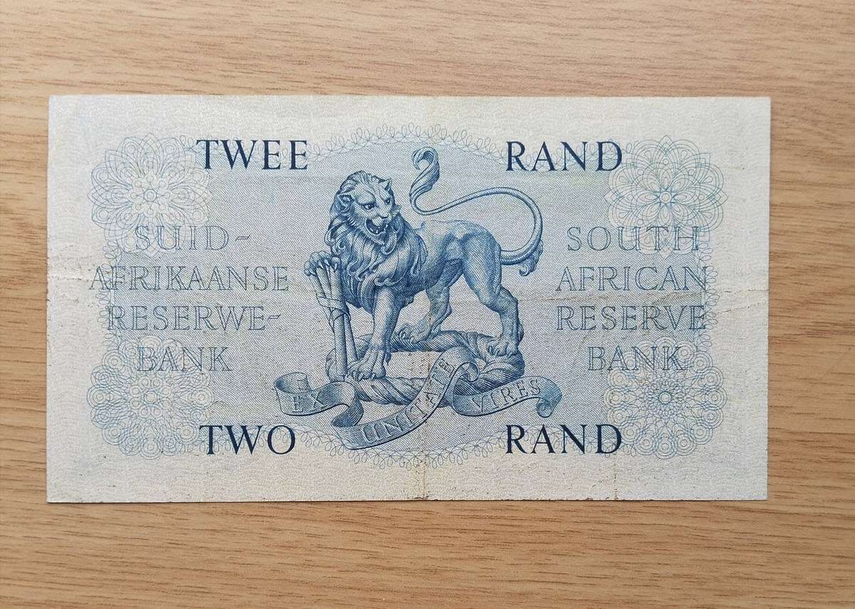 South African G. Rissik Old R2 Bank Note. Good Condition.  (562)