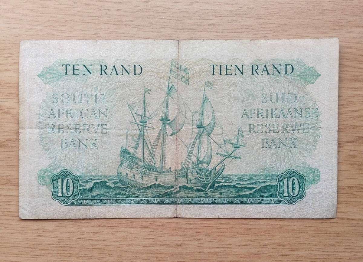 South African G. Rissik old R10 Bank Note. (808)