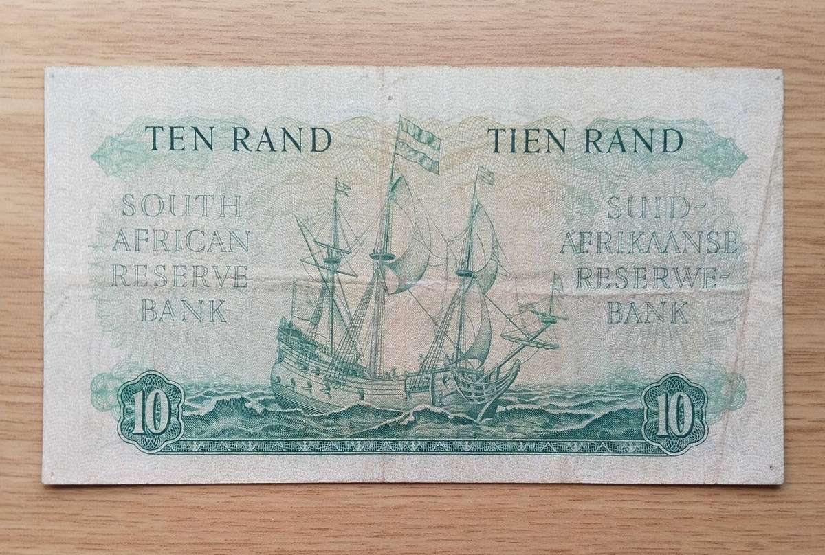 South African M.H. de Kock old R10 Bank Note. (519)