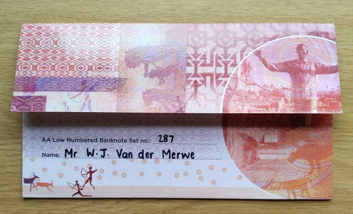 South African Nelson Mandela AA287 Centenary Bank Note Set.