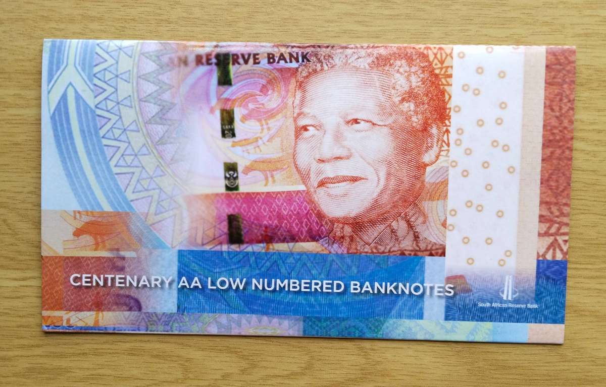 South African Nelson Mandela AA287 Centenary Bank Note Set.