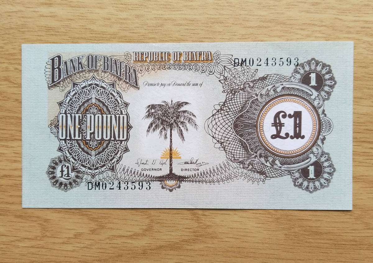 Bavaria 1969 Excellent Condition 1 Pound Bank Note.