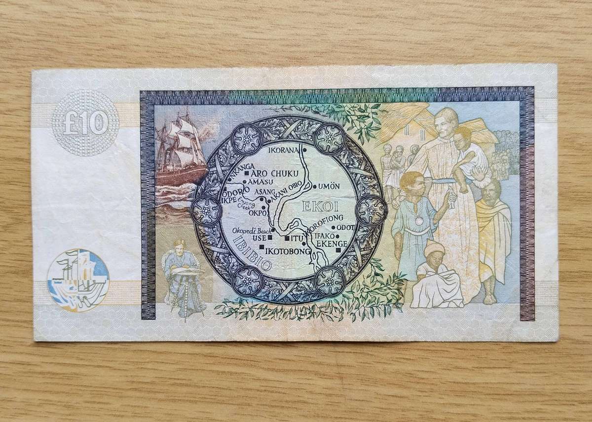 Clydesdale Bank of Scotland Old 10£ Bank Note.