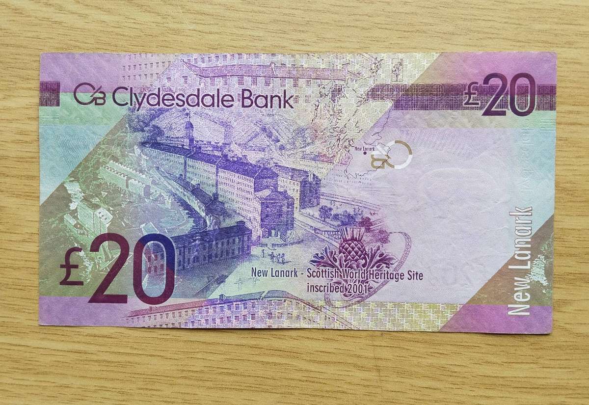Scotland Clydesdale Bank £20 Bank Note.