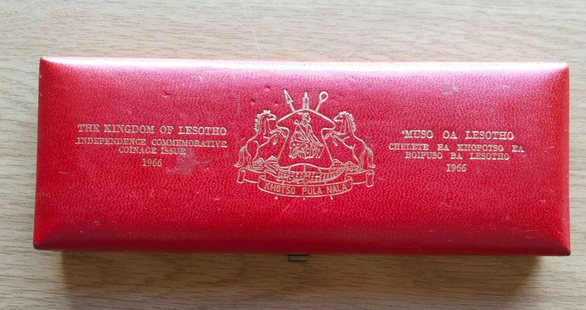 Lesotho 1966 Silver Proof Independence Coin Set. 48.68 Grams. 90% Silver.