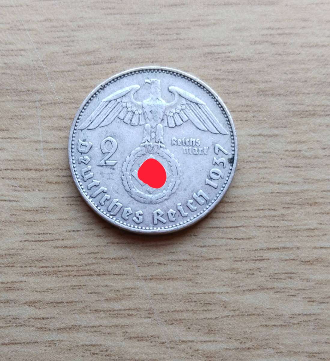 Germany 1937 Silver 2 Reichspfennig.