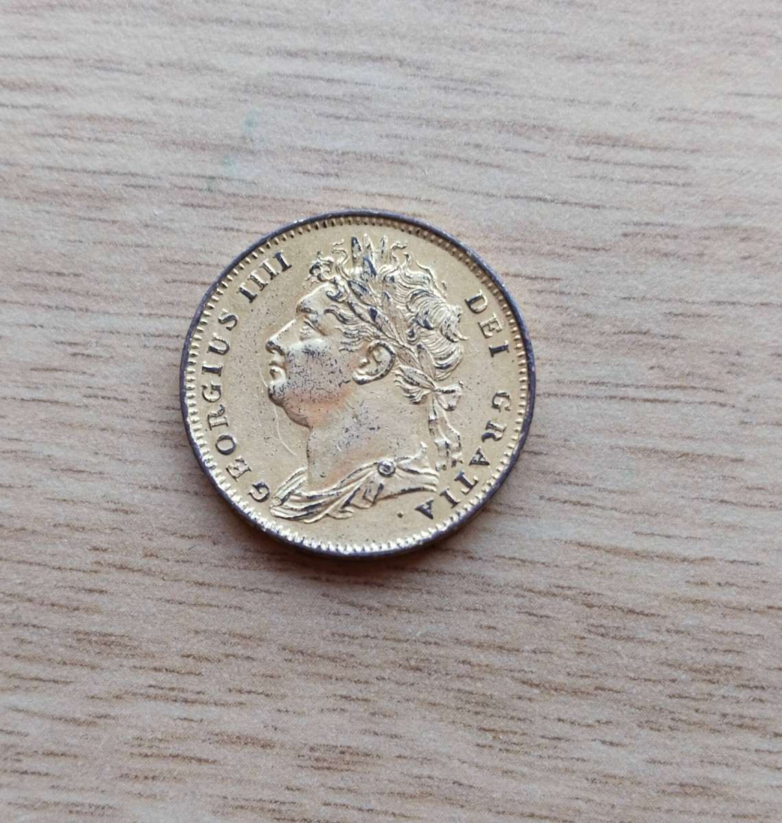 Great Britain 1822 Gold Plated? Farthing.