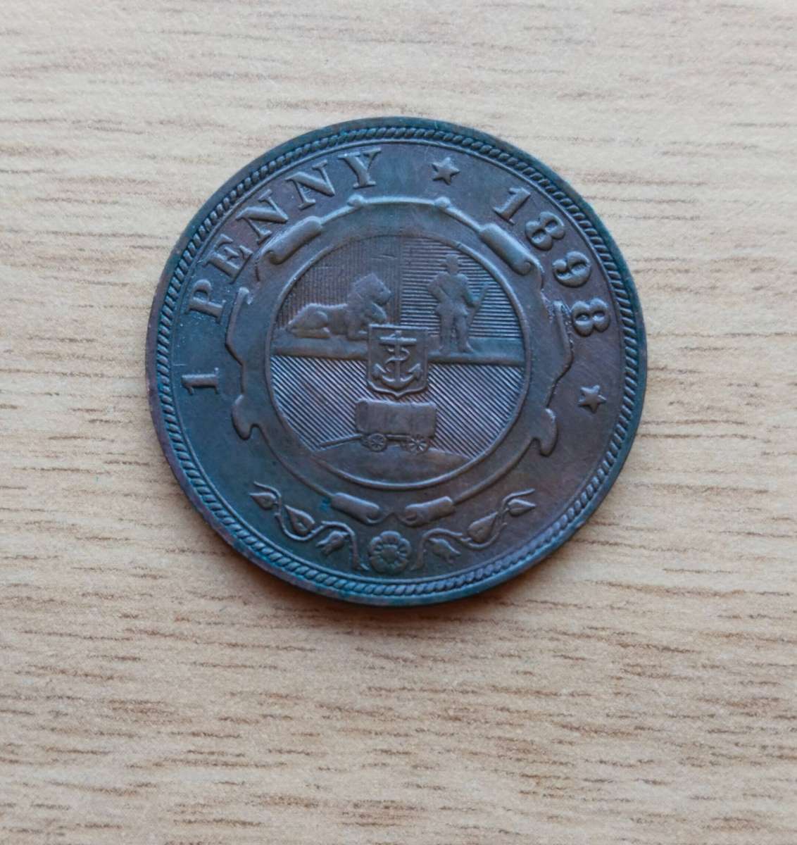 ZAR Paul Kruger 1898 Penny.