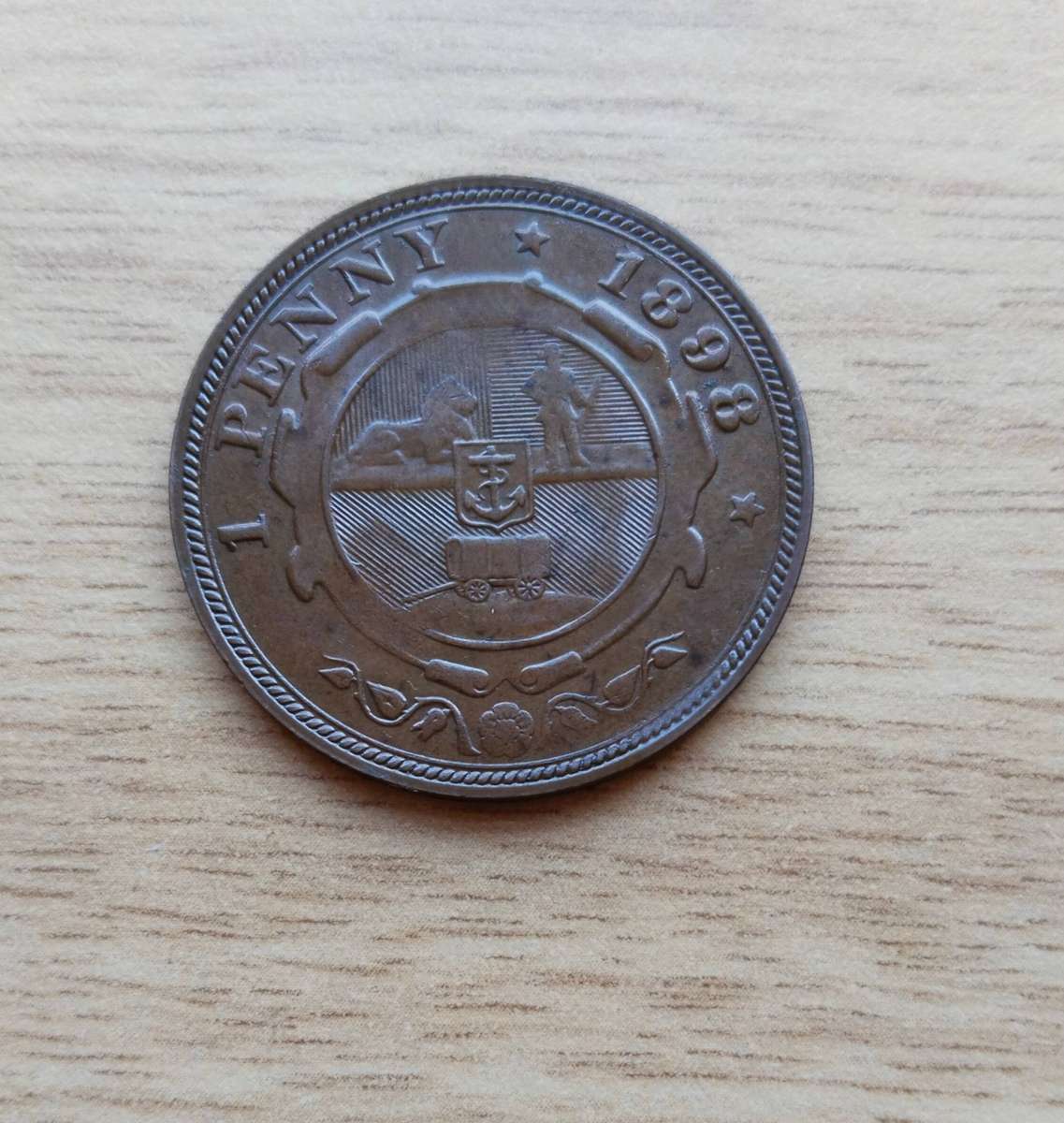 ZAR Paul Kruger 1898 Penny.