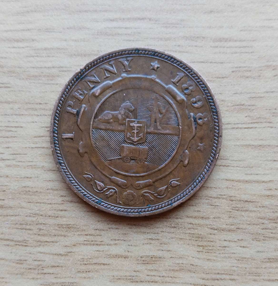 ZAR Paul Kruger 1898 Penny.