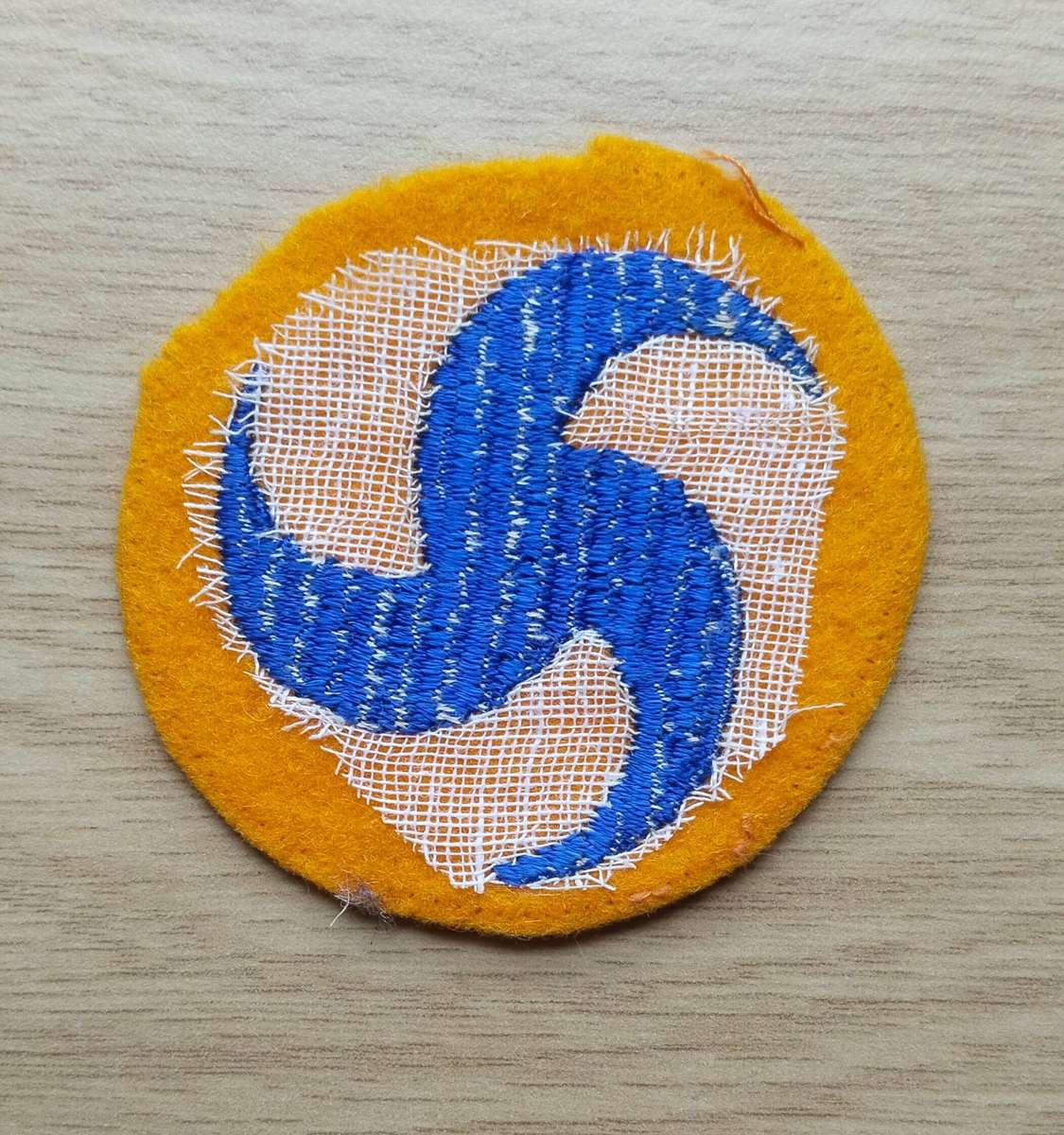 WW11 U.S. Army Airforce Pinwheel Patch On Wool.