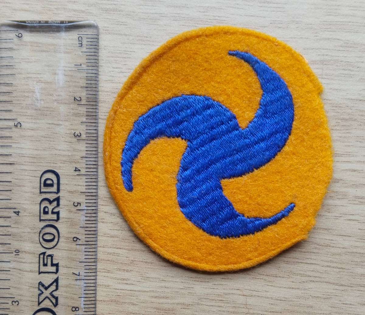 WW11 U.S. Army Airforce Pinwheel Patch On Wool.