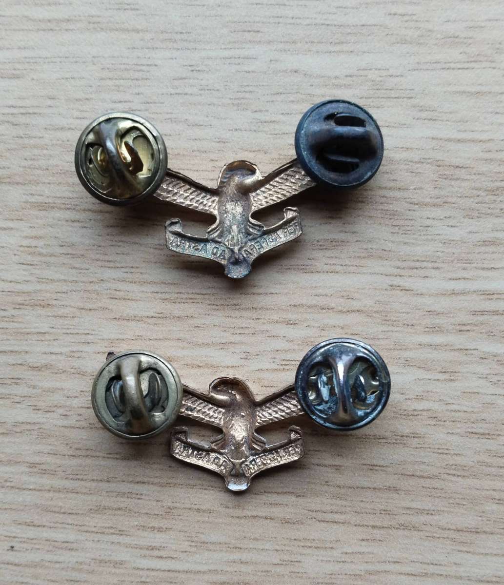 SADF Airforce Collar Badges.