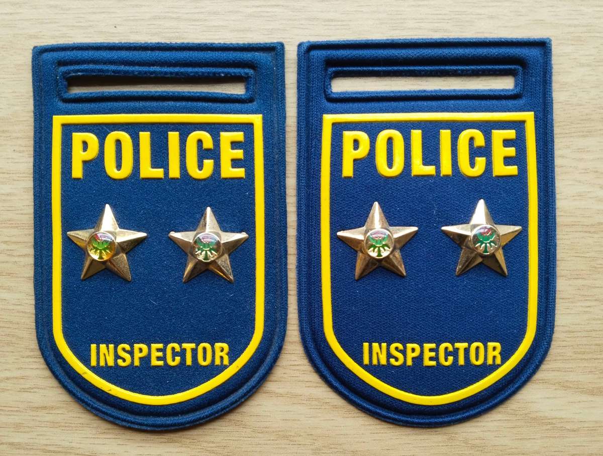 South African Police Inspector Shoulder Flashes.