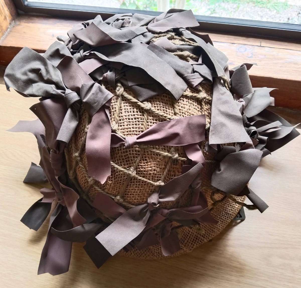 SANDF Vintage Army Helmet Staaldak with Net And Camouflage With Plastic Lining.