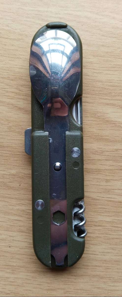 SANDF Military Folding Knife And Fork Set. Great Condition.