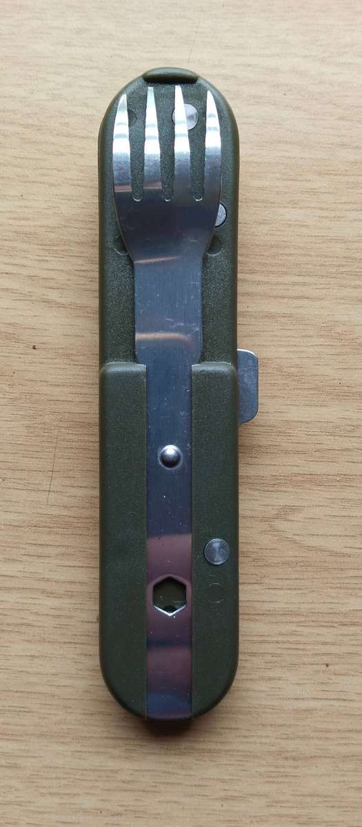 SANDF Military Folding Knife And Fork Set. Great Condition.