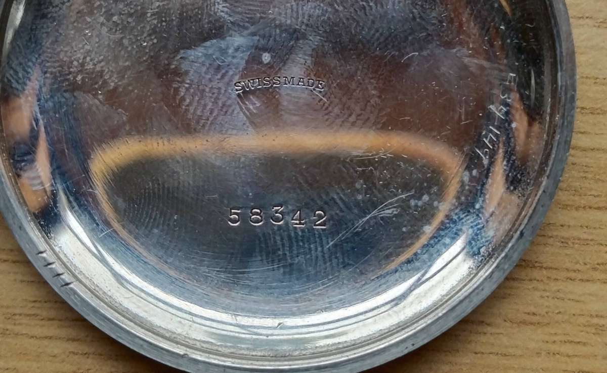 Montilier Non Magnetic Swiss Made Vintage Pocket Watch. Working.