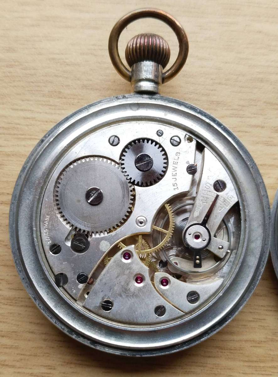 Montilier Non Magnetic Swiss Made Vintage Pocket Watch. Working.