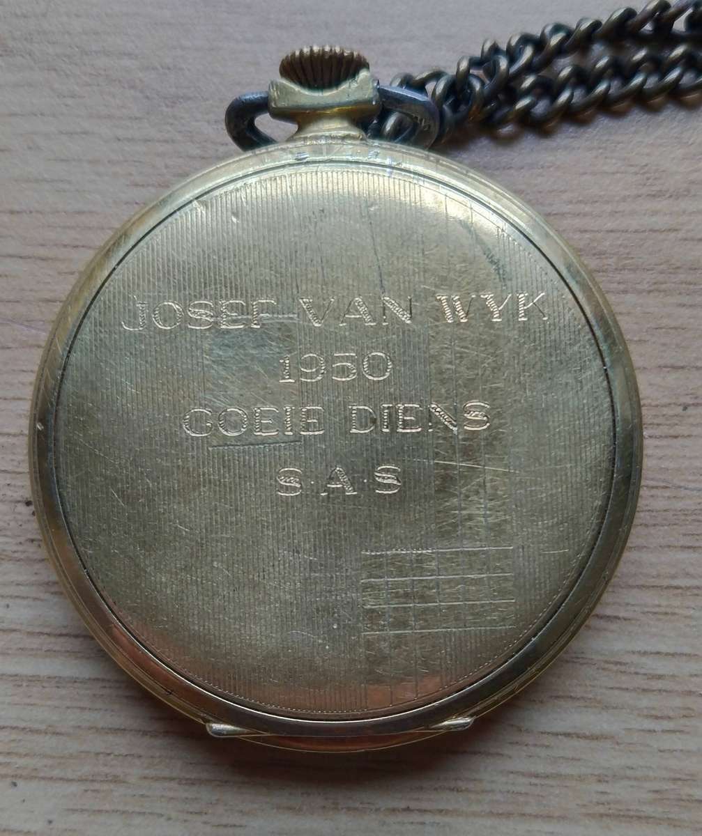 Avia Swiss Made Gold Filled Vintage Antique Pocket Watch. Working.