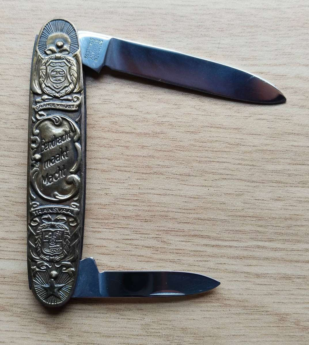 Boer War Paul Kruger Vintage Antique Pocket Knife. Excellent Condition.