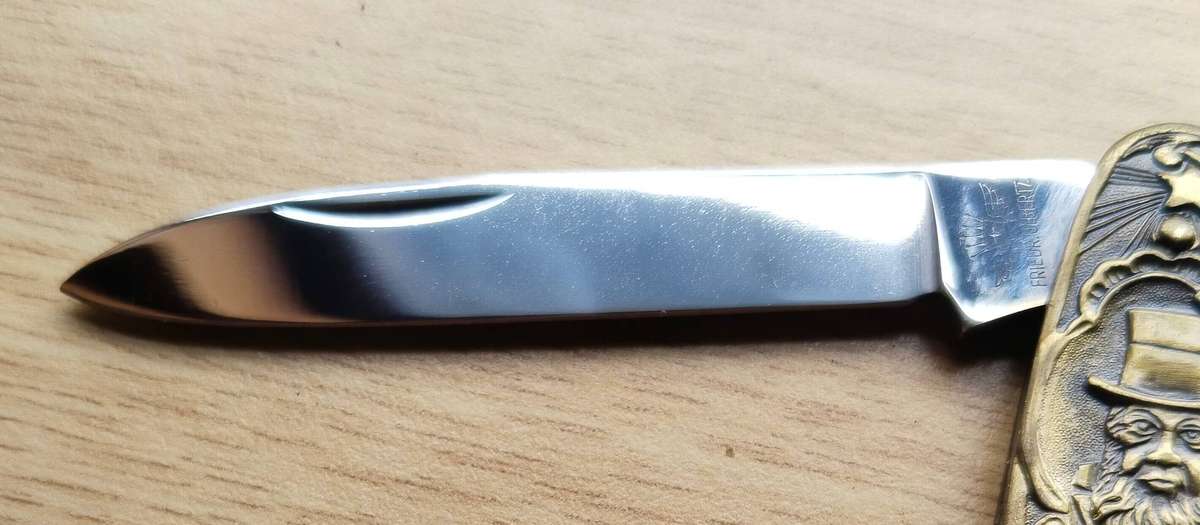 Boer War Paul Kruger Vintage Antique Pocket Knife. Excellent Condition.