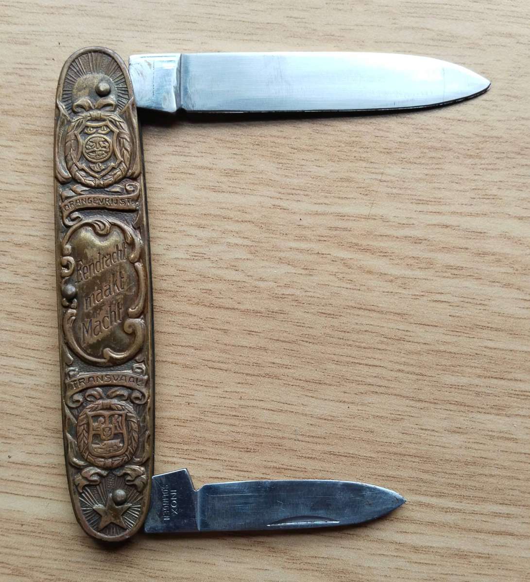 Boer War Paul Kruger Vintage Antique Pocket Knife.