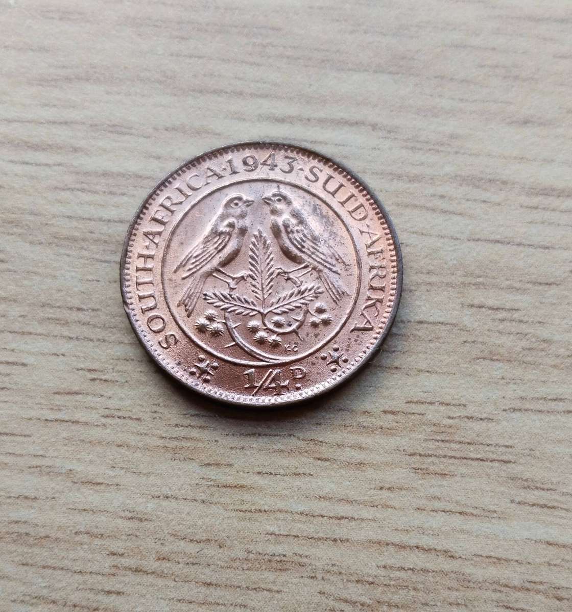 South Africa 1943 Quarter Penny Farthing