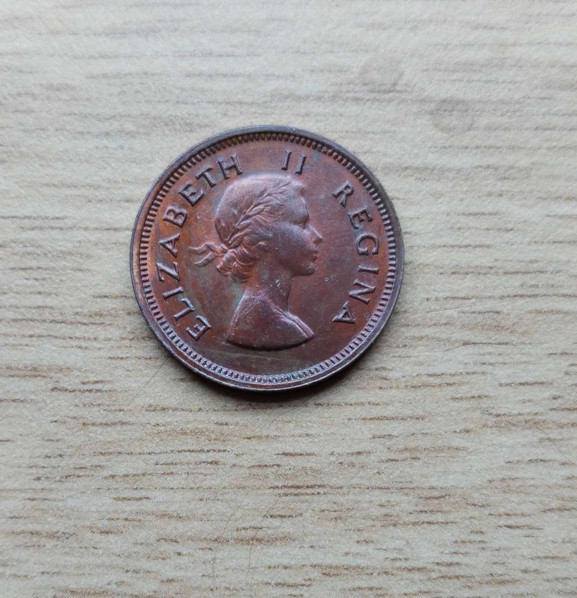 South Africa 1955 Quarter Penny Farthing