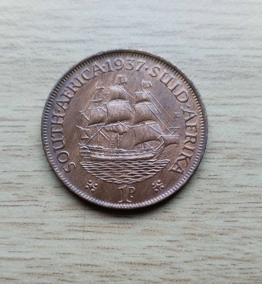 South Africa 1937 Penny.