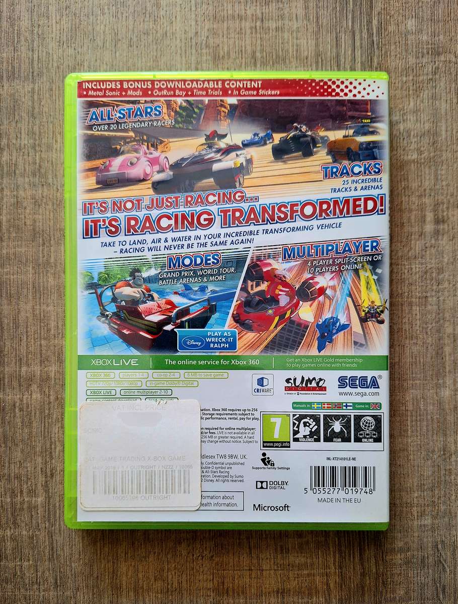 Sonic All-Stars Racing Transformed - Xbox 360