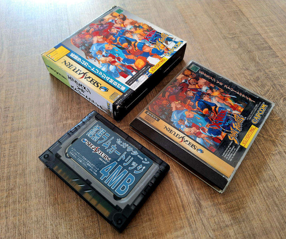 X-men vs Street Fighter 4MB Bundle - Sega Saturn