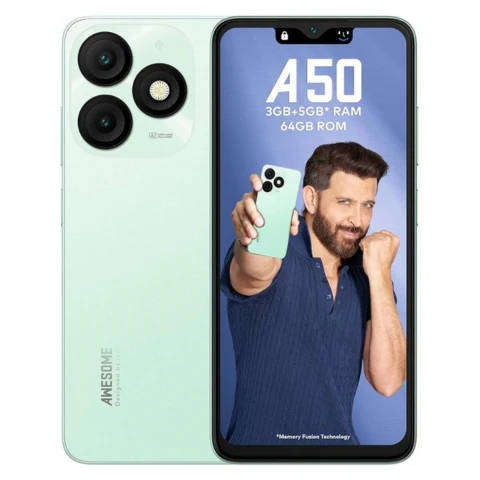 itel A50 6.6 HD+ Display, Dual Camera 64GB