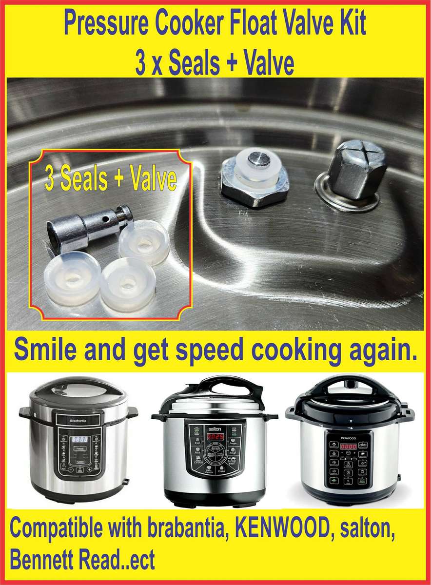 Pressure Cooker Float Valve Kit - 3 Seals with Valve