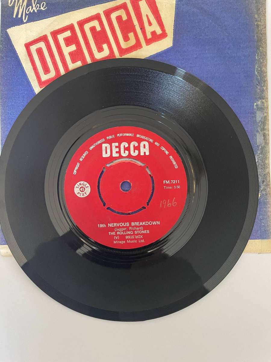 The Rolling Stones 7 Inch Single 19th Nervous Breakdown/Gotta get away