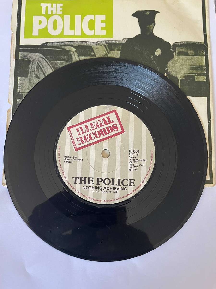 The Police 7 inch single Nothing Achieving/Fall out.