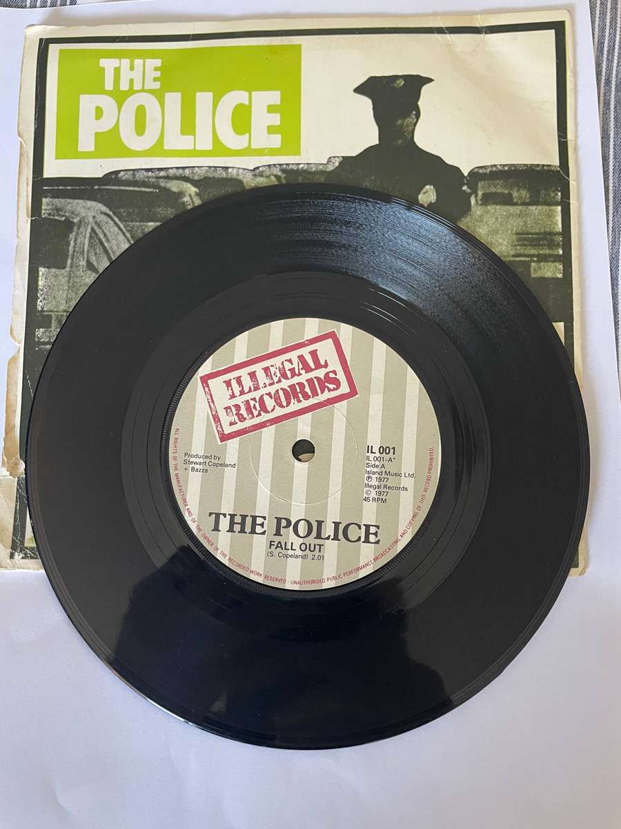 The Police 7 inch single Nothing Achieving/Fall out.