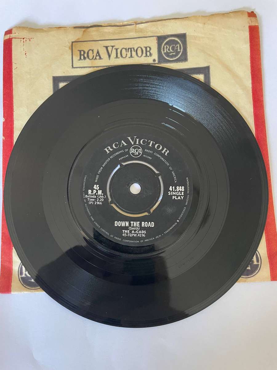 The A-Cads Rare 7 inch single-Sha-la-la-lee/Down the road