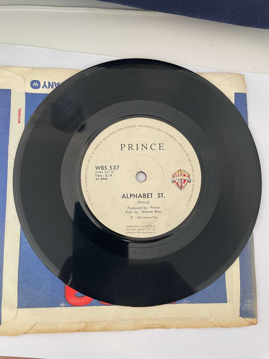 Prince 7 Inch single-Alphabet street/Alphabet street