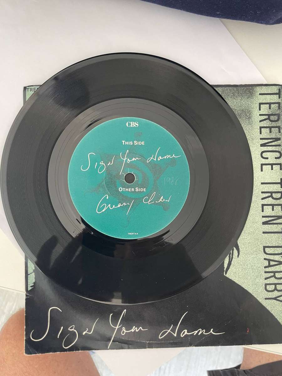 Terence Trent D'Arby 7 inch single-Sign your name/Greasy Chicken