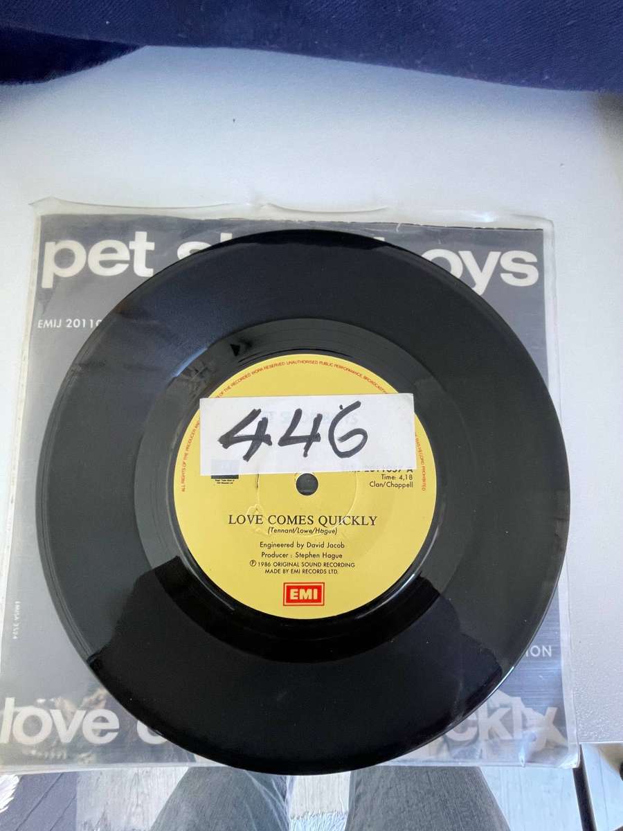 Pet Shop Boys 7 inch single-Love comes quickly/That's my impression