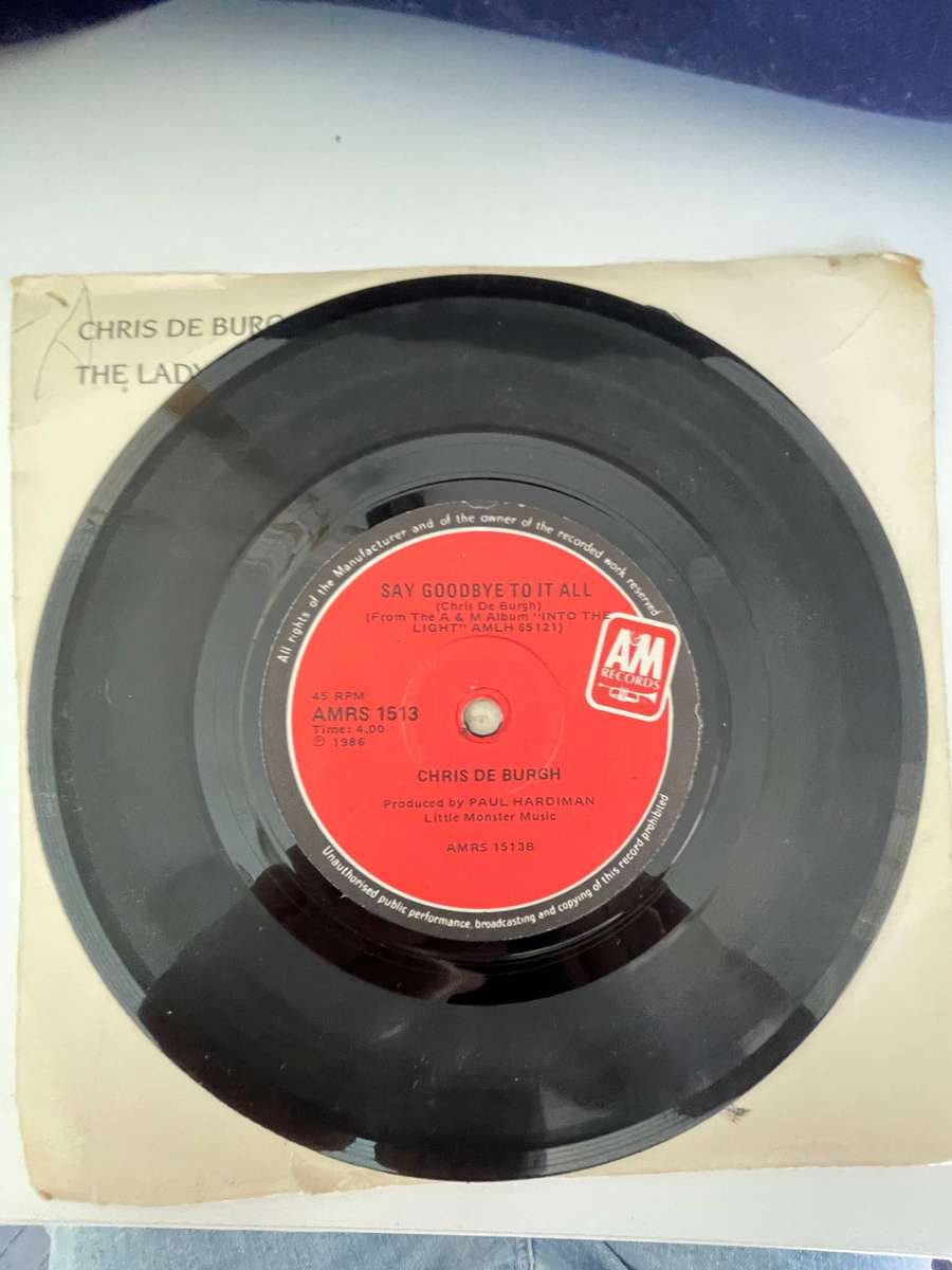 Chris De Burgh 7 inch single-The Lady in red/Say goodbye to it all